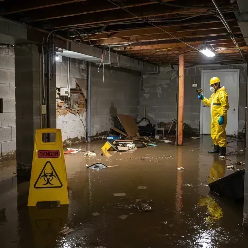 Flooded Basement Electrical Hazard in Edgemont Park, MI Property